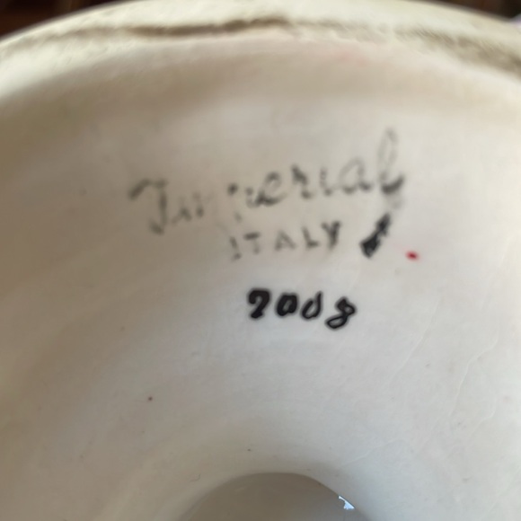 VTG Imperial Italy White Fiori Bianca style lidded footed candy dish compote - Picture 8 of 10